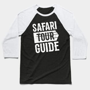 Safari Tour Guide Costume Kids Adult Funny Halloween Baseball T-Shirt
